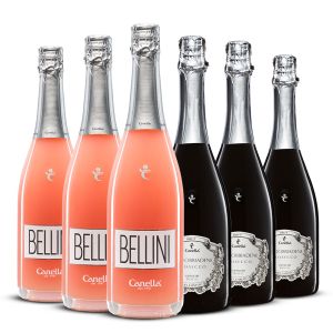 Confezione 6 bottiglie Mix Bellini e Prosecco Docg Brut – Canella